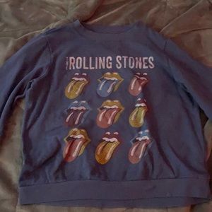 Blue Rolling Stones sweater!
